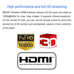 Measy FHD686-2 全高清 1080P 3D 2.4GHz / 5.8GHz 無線高清多媒體介面延長器，1 發射器 + 2 接收器，傳輸距離：200m，FHD686-2（英國插頭）、FHD686-2（美國插頭）、FHD686-2（澳洲插頭）、FHD686-2（歐洲插頭）