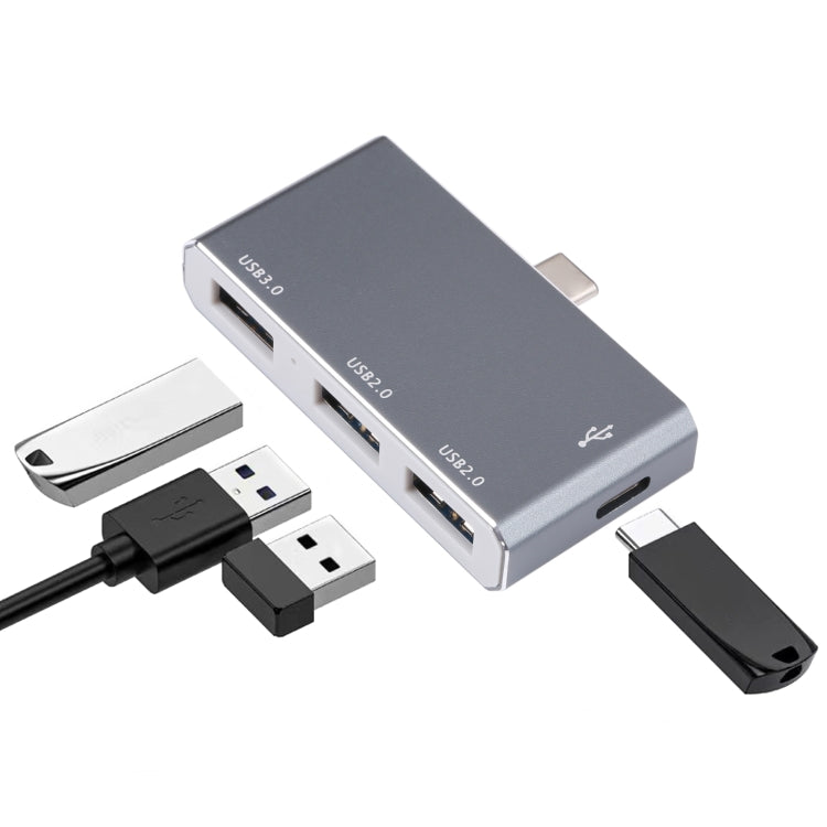 USB-C / Type-C 轉 OTG 四埠 Type-C USB 3.0 USB 2.0 集線器轉接器