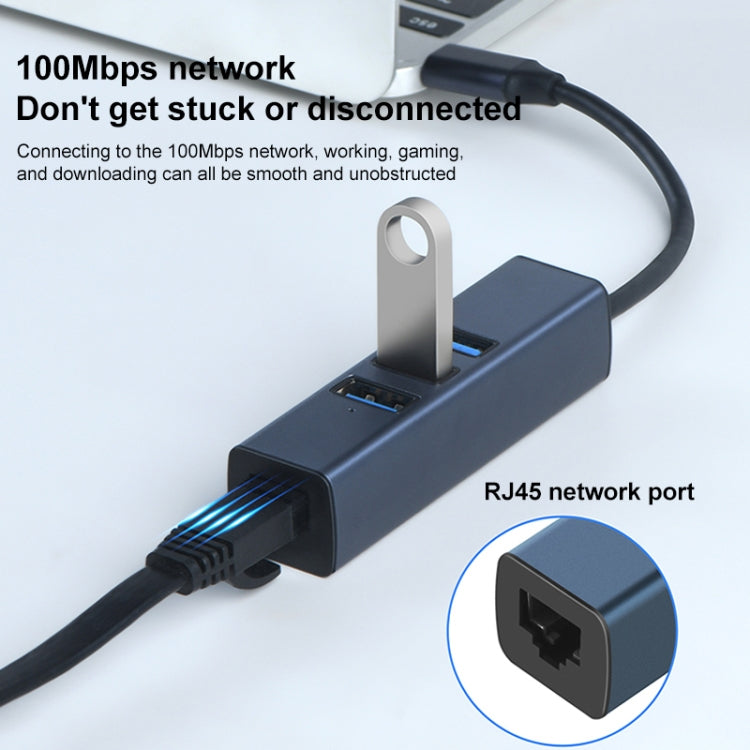 RDS 6307-4 USB-C / Type-C 轉 USB3.0 + 三埠 USB2.0 四合一集線器轉接器，6307-4