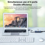RDS 6307-4 USB-C / Type-C 轉 USB3.0 + 三埠 USB2.0 四合一集線器轉接器，6307-4