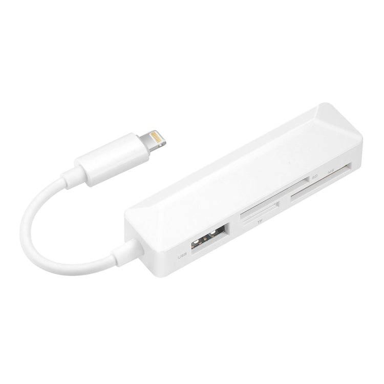 4合1 MS + SD + TF + USB2.0多功能讀卡器，適用8針設備，8針