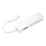 4合1 MS + SD + TF + USB2.0 多功能讀卡器，適用Type-C設備，Type-C接口