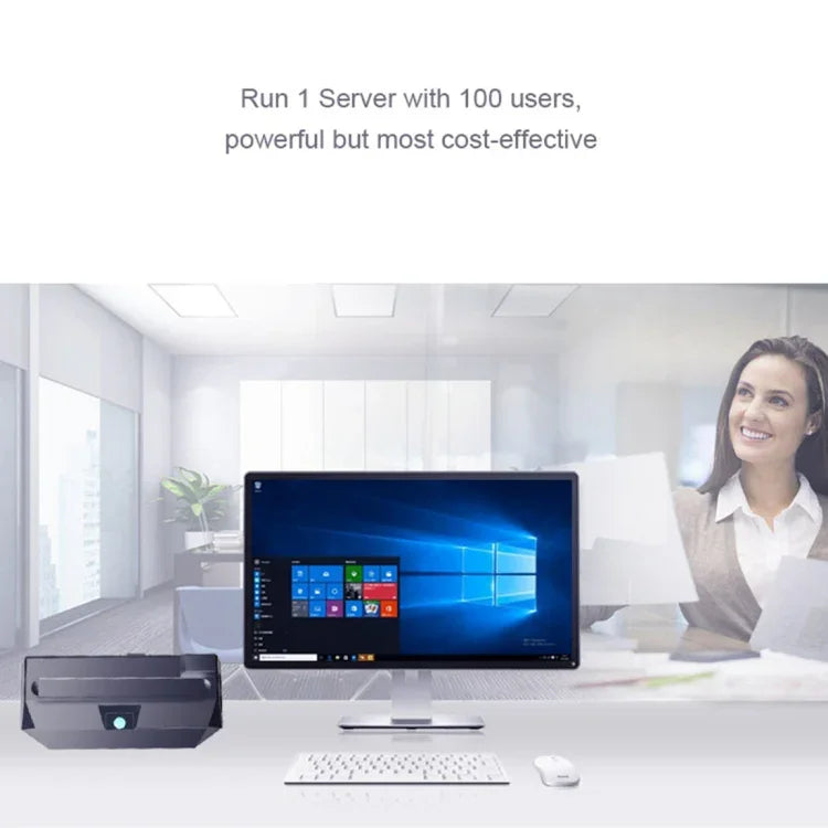 Zero Client R1 迷你電腦，CORTEX QUAD A9 四核心最高 1.6GHz，記憶體: 1GB，儲存空間: 8GB，支援 HDMI、VGA、RJ45、喇叭，有線版