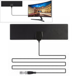 25 英里範圍 28dBi 高增益放大數位 HDTV 室內外電視天線，附 3.7m 同軸電纜與 IEC 轉接頭，25 英里 28dBi