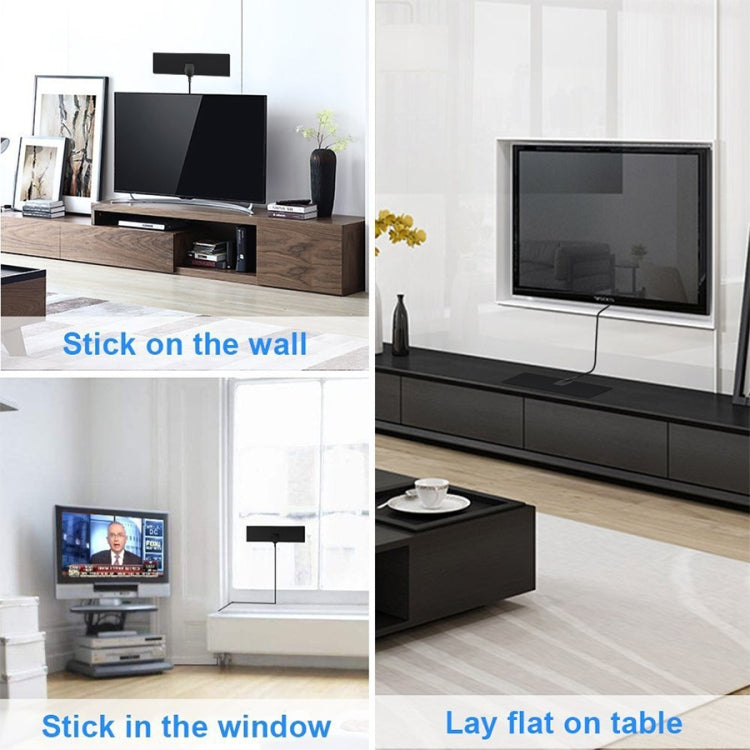 25 英里範圍 28dBi 高增益放大數位 HDTV 室內外電視天線，附 3.7m 同軸電纜與 IEC 轉接頭，25 英里 28dBi