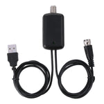 USB 連接器信號增強放大器 + IEC 轉換頭，USB 50 英里 25dBi