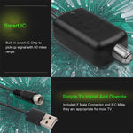 USB 連接器信號增強放大器 + IEC 轉換頭，USB 50 英里 25dBi