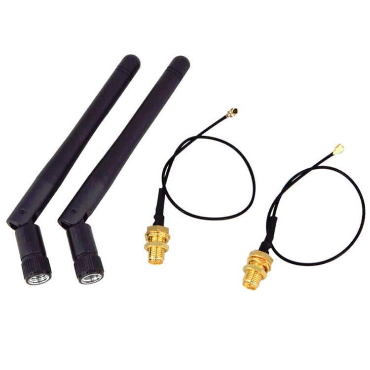 2.4G 折疊天線，IPX 信號 5dBi 雙天線，5dBi