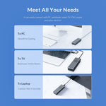 ORICO M2PVC3-G20-GY-BP USB3.2 20Gbps M.2 NVMe SSD 外接盒，M2PVC3-G20-GY-BP