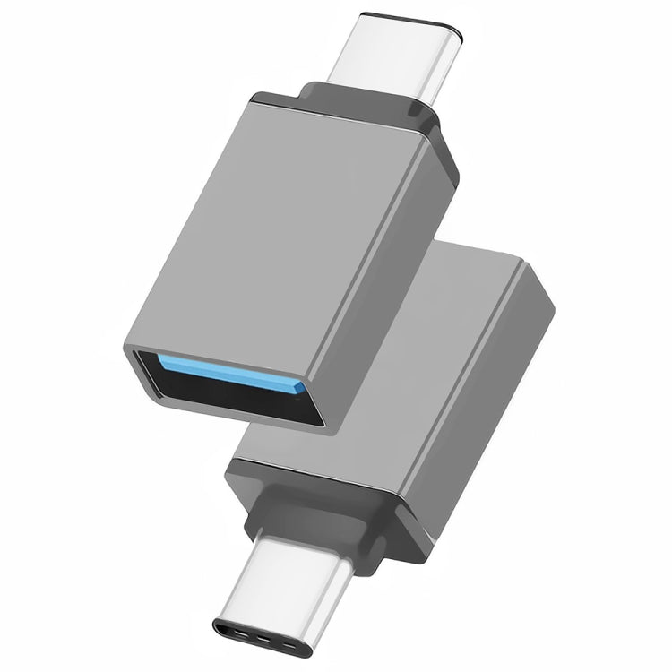 鋁合金 USB-C / Type-C 3.1 公頭對 USB 3.0 母頭數據/充電轉接器