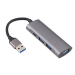 U-811 四合一 USB 3.0 轉 3 埠 USB 3.0 + USB-C / Type-C 埠集線器擴充座，U-811
