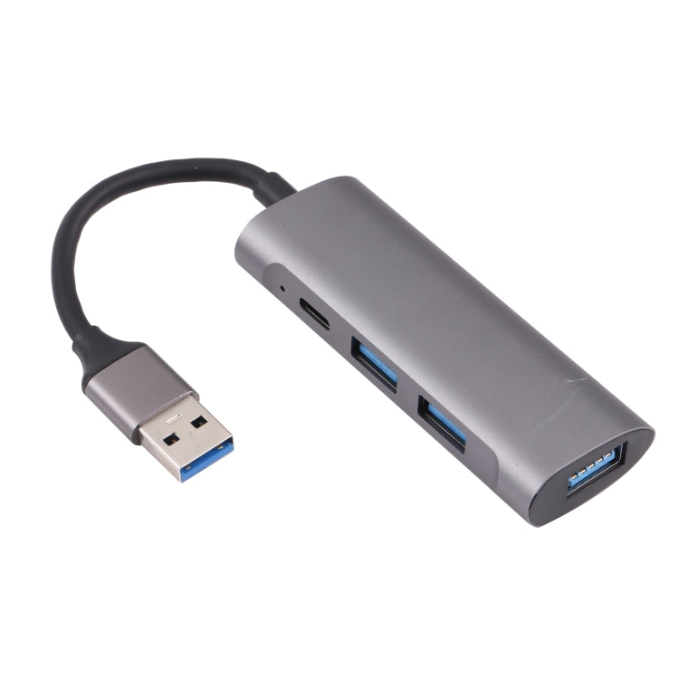 U-811 四合一 USB 3.0 轉 3 埠 USB 3.0 + USB-C / Type-C 埠集線器擴充座，U-811