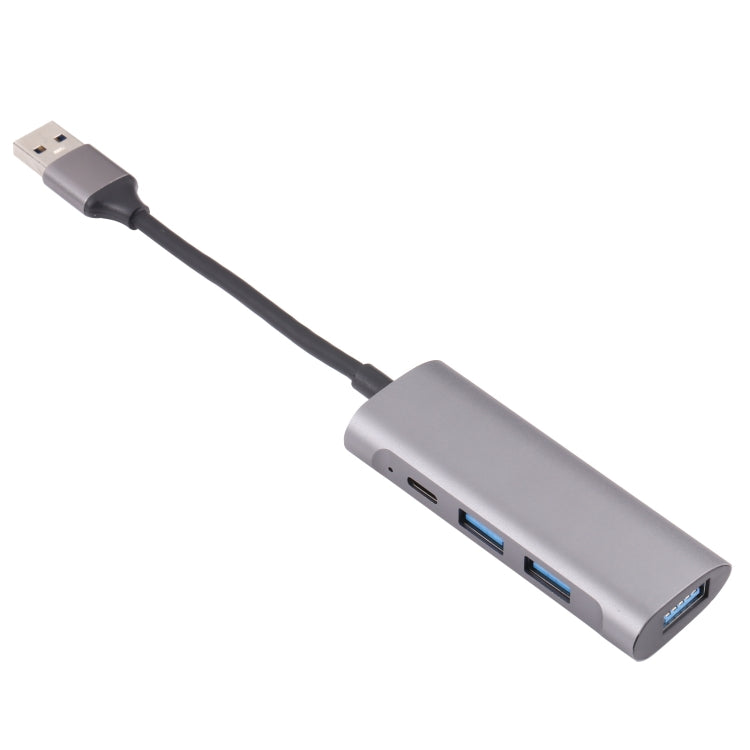 U-811 四合一 USB 3.0 轉 3 埠 USB 3.0 + USB-C / Type-C 埠集線器擴充座，U-811