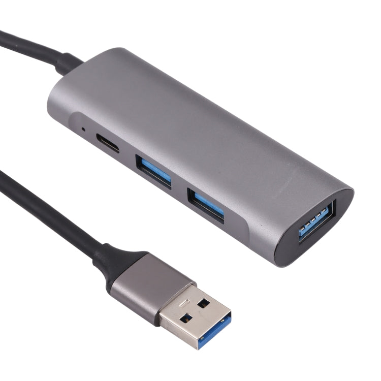 U-811 四合一 USB 3.0 轉 3 埠 USB 3.0 + USB-C / Type-C 埠集線器擴充座，U-811