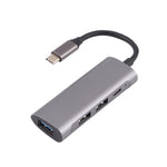 T-811 四合一 USB-C / Type-C 轉 3 埠 USB 3.0 + USB-C / Type-C 埠集線器擴充座，T-811