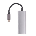 T-811 四合一 USB-C / Type-C 轉 3 埠 USB 3.0 + USB-C / Type-C 埠集線器擴充座，T-811
