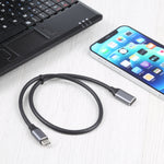 USB-C / Type-C 公頭轉 USB-C / Type-C 母頭轉接線，線長：50cm，50cm