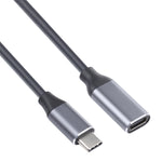 USB-C / Type-C 公頭轉 USB-C / Type-C 母頭轉接線，線長：1m，1m