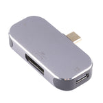3 合 1 USB-C / Type-C 公對 USB-C / Type-C 充電 + USB + DP 母轉接器，USB-C / Type-C + USB + DP