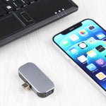 3 合 1 USB-C / Type-C 公對 USB-C / Type-C 充電 + USB + DP 母轉接器，USB-C / Type-C + USB + DP