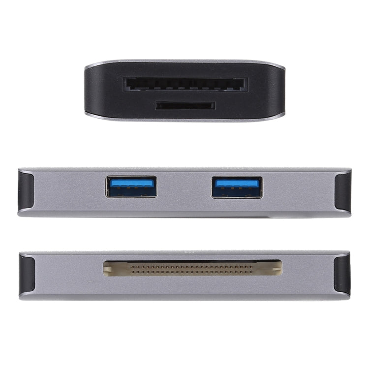 5合1 雙USB 3.0 + CF + TF + SD 多功能 USB 3.0 讀卡機，5合1 USB 3.0