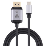 4K 60Hz Type-C / USB-C 公頭轉 DP 公頭轉接線，長度：1.8m，DP 公頭