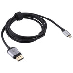 4K 60Hz Type-C / USB-C 公頭轉 DP 公頭轉接線，長度：1.8m，DP 公頭
