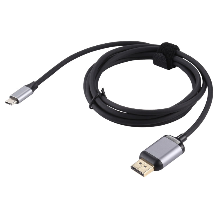4K 60Hz Type-C / USB-C 公頭轉 DP 公頭轉接線，長度：1.8m，DP 公頭