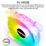 COOLMOON RGB 冷卻風扇120mm PWM 6PIN S1 ARGB 風扇, CM-S1