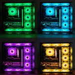 COOLMOON RGB 冷卻風扇120mm PWM 6PIN S1 ARGB 風扇, CM-S1