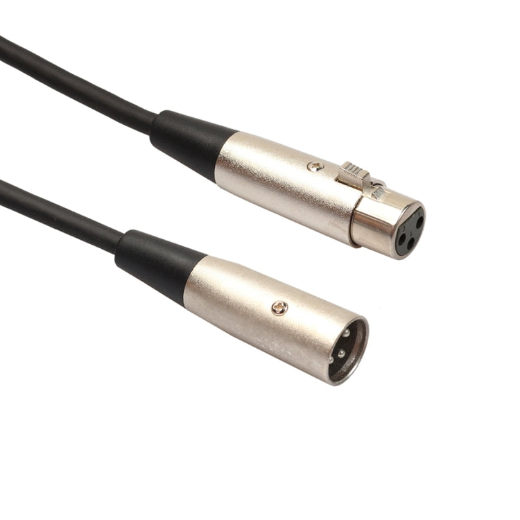 5m 3 針 XLR 公頭轉 XLR 母頭麥克風屏蔽線，長度：5m