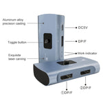 Z57 DP 母頭 x 2 轉 USB-C / Type-C + DP 母頭 雙向 DP 切換器，Z57