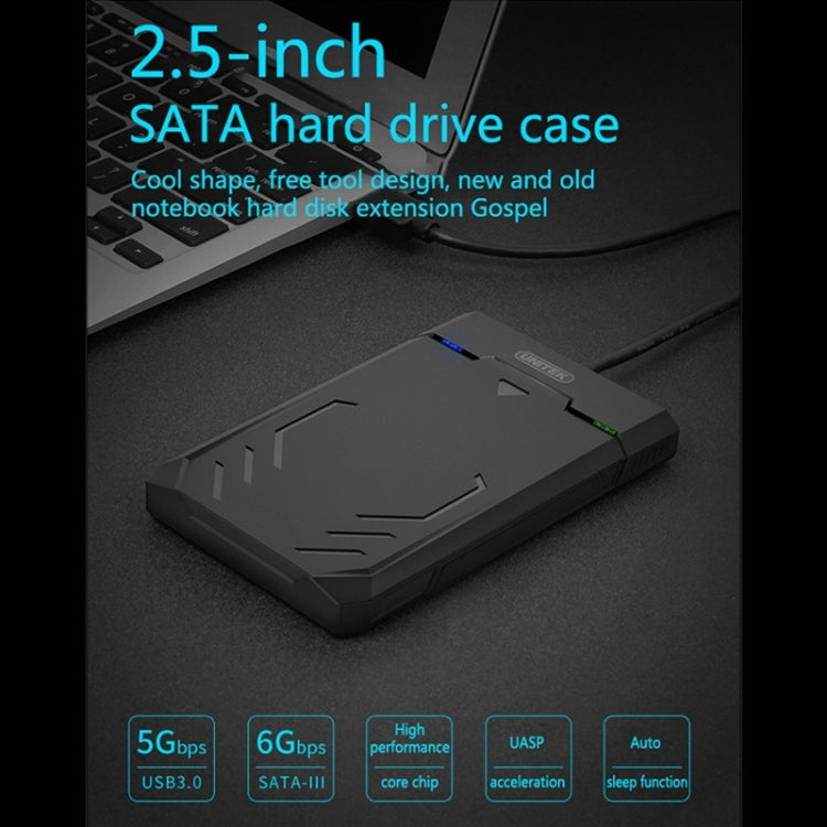 UNITEK SATA 2.5 吋 USB 3.0 介面硬碟外接盒，長度：30cm，SATA USB 3.0 介面，長度：30cm