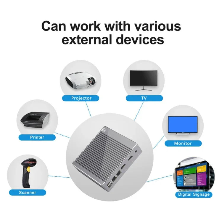 K660S Windows 和 Linux 系統迷你電腦，Intel Celeron 處理器 N2840 四核心 1.83-2.25GHz，2GB 記憶體 + 32GB SSD，2GB+32GB