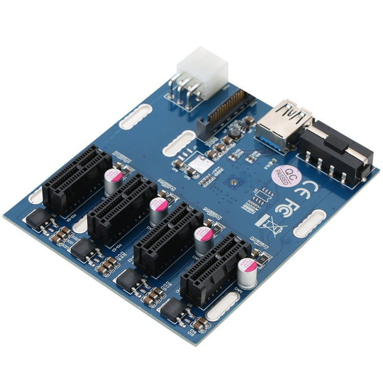 PCI-E 轉 PCI-E 轉換卡 1轉4 1個Express卡帶4個PCI-E插槽