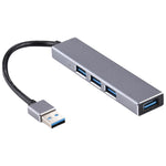 3019 4埠USB 3.0轉USB 3.0鋁合金集線器適配器帶LED指示燈