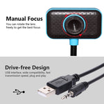4.0 百萬像素 USB 2.0 免驅動桌上型電腦／筆記型電腦攝影機／網路攝影機，附麥克風