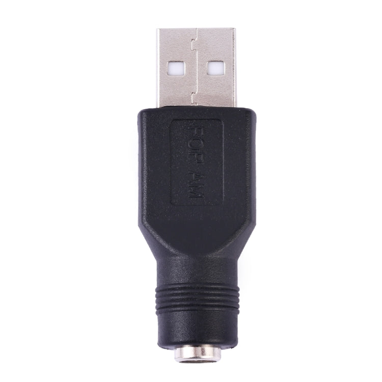 USB公頭轉5.5 x 2.1mm母頭插頭轉接器，USB公頭轉5.5 x 2.1mm