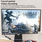 4K 30Hz HDMI 轉 USB3.0 高清視頻擷取卡 帶線，HDMI 轉 USB3.0
