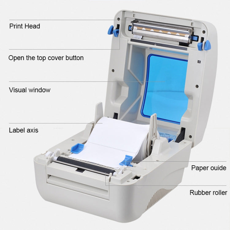 Xprinter XP-460B USB 埠熱感自動校正條碼印表機，XP-460B