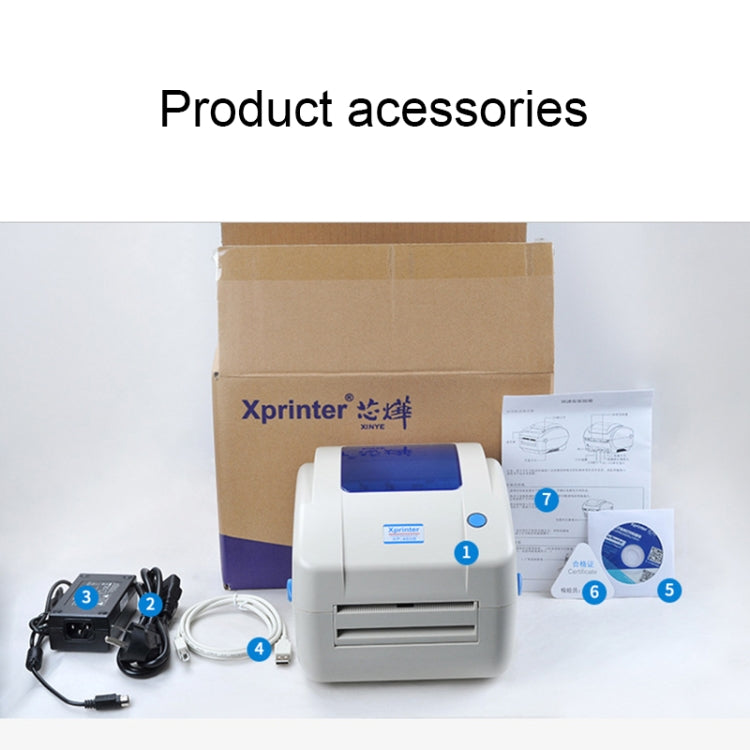 Xprinter XP-460B USB 埠熱感自動校正條碼印表機，XP-460B
