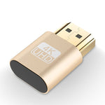 VGA虛擬顯示轉接器 HDMI 1.4 DDC EDID 假插頭無頭顯示模擬器，粉色、灰色、金色、紅色、銀色