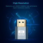 VGA虛擬顯示轉接器 HDMI 1.4 DDC EDID 假插頭無頭顯示模擬器，粉色、灰色、金色、紅色、銀色