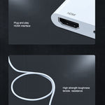 7565M 8 針轉 2K HDMI + 8 針埠高清視頻轉換器，7565M
