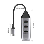Onten 95118U 4合1 USB-C / Type-C轉4埠USB 3.0多功能集線器轉換擴充座，95118U