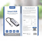 Onten 95118U 4合1 USB-C / Type-C轉4埠USB 3.0多功能集線器轉換擴充座，95118U