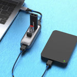 Onten 95118U 4合1 USB-C / Type-C轉4埠USB 3.0多功能集線器轉換擴充座，95118U