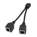 1轉2插座LAN乙太網路CAT5 RJ45插頭分接器，線長：25公分