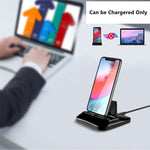 XBX-02 3 合 1 8 針 + USB-C / Type-C + Micro USB 插頭磁吸充電底座，XBX-02