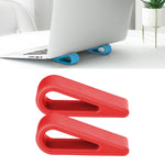 2 件簡易筆記型電腦支架可調高度加強散熱底座支架